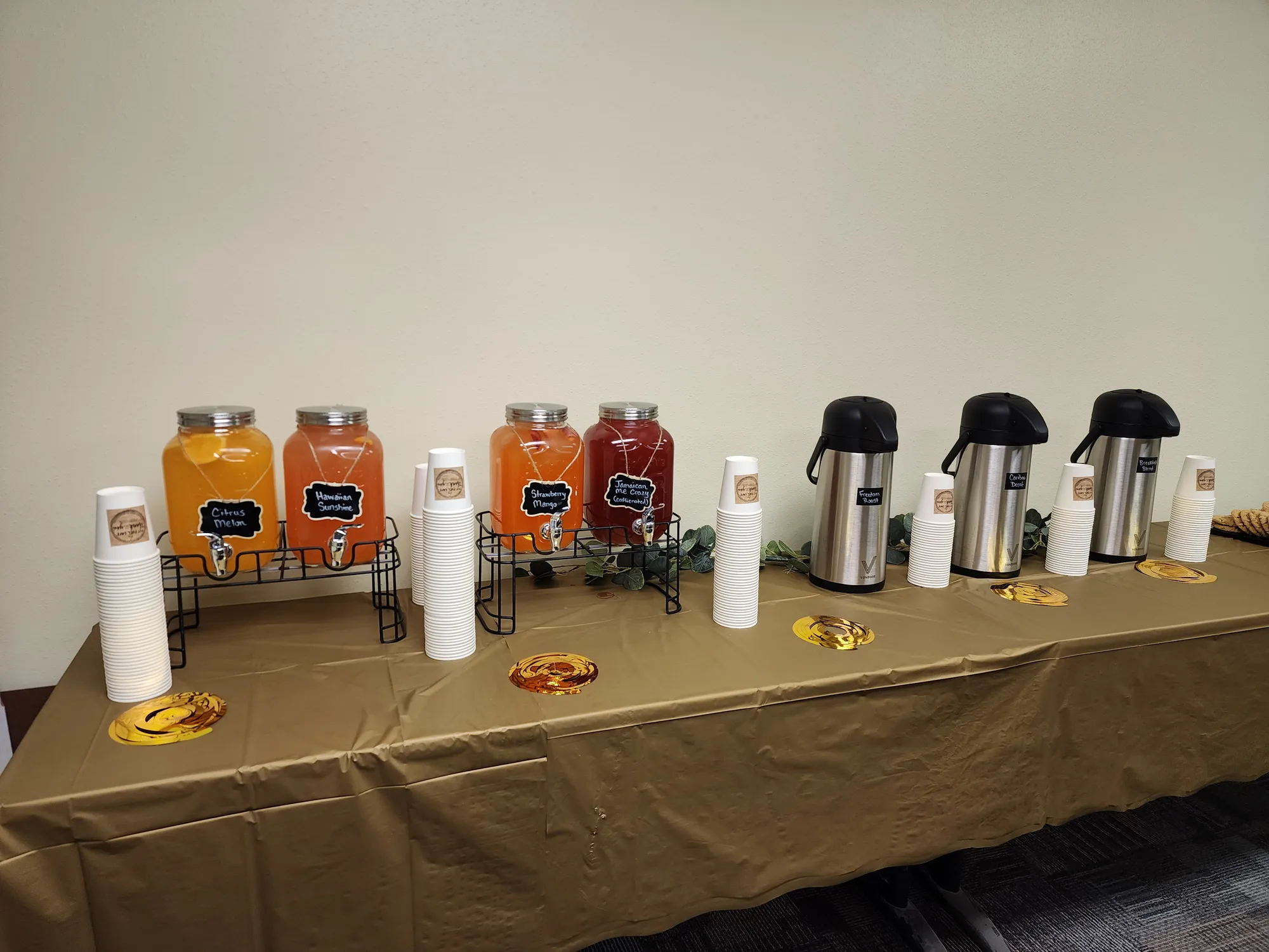 Beverages prepared by Fit Fuel Cafe