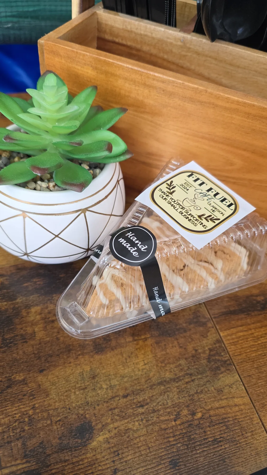 Fresh sourdough scone from Fit Fuel Cafe