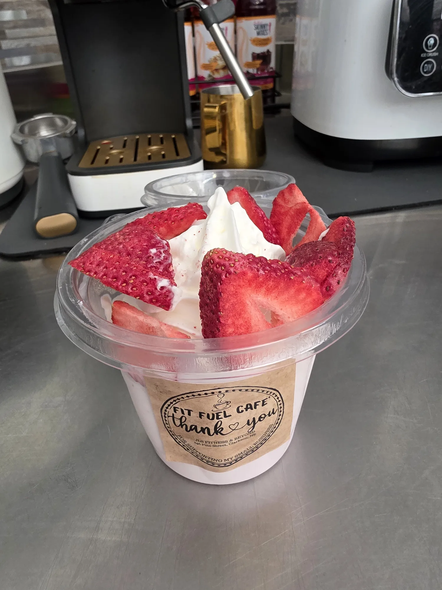 Strawberry cheesecake parfait