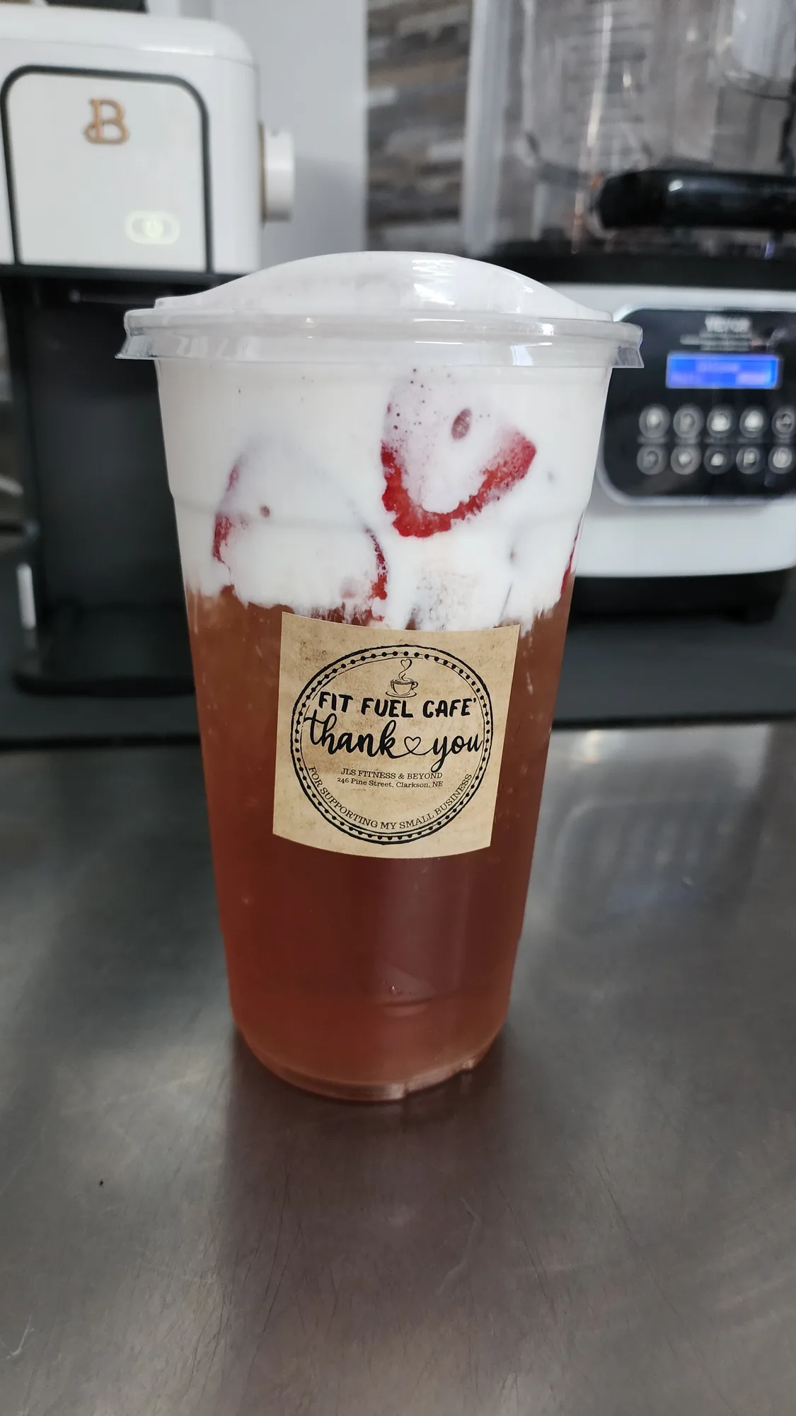 Strawberry cloud refresher