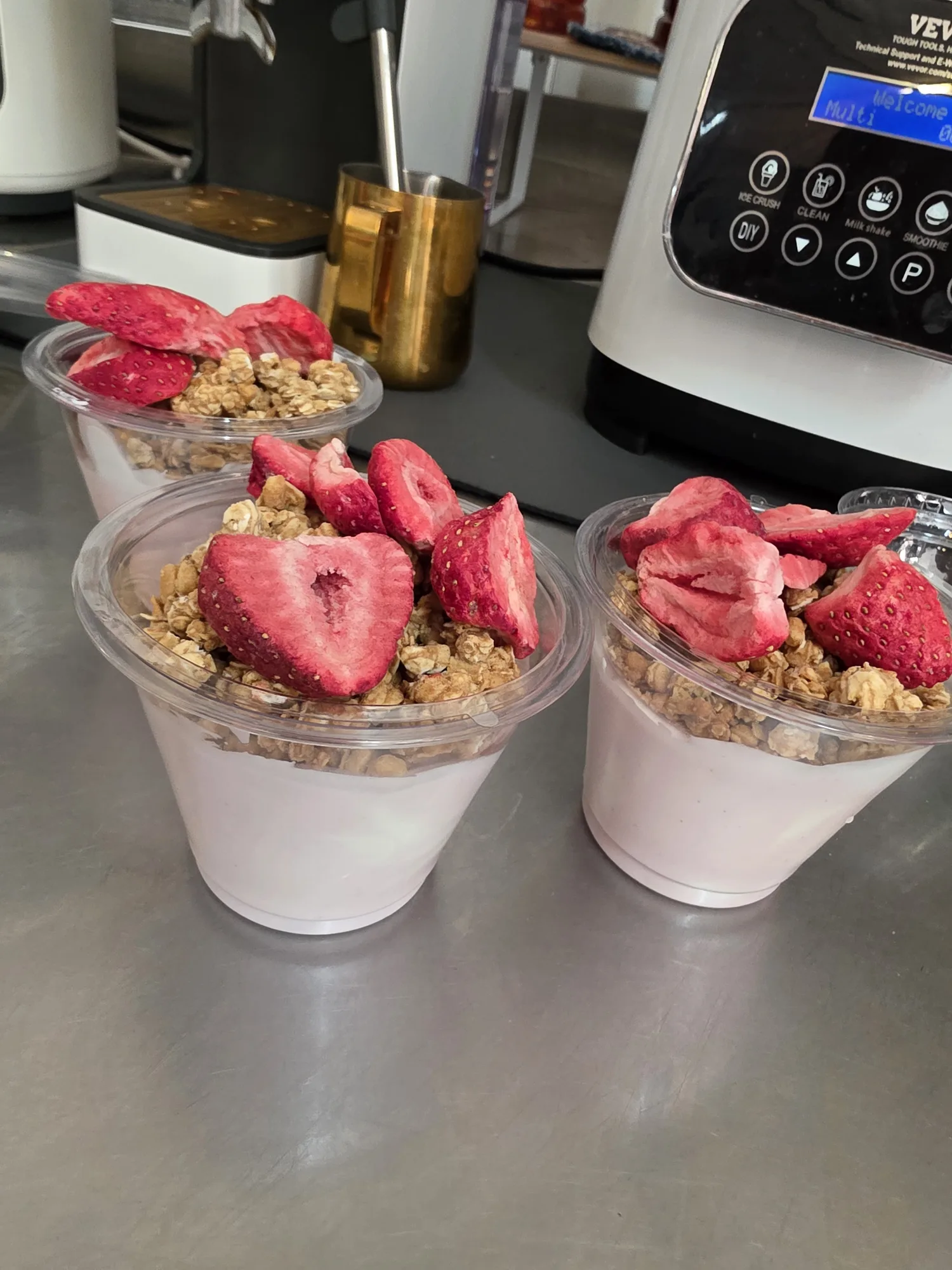 Strawberry vanilla parfait from Fit Fuel Cafe
