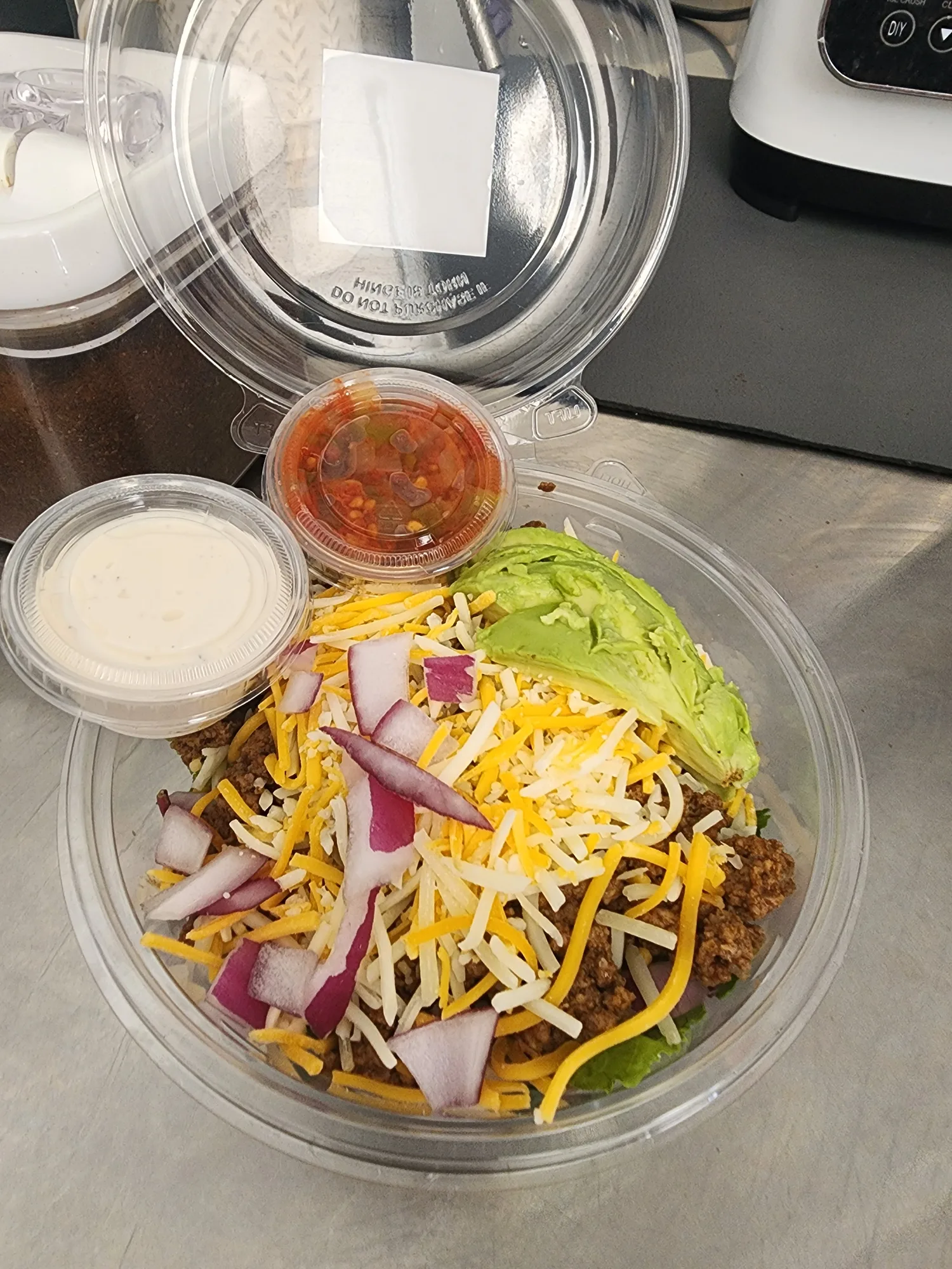 Taco salad from Fit Fuel Cafe